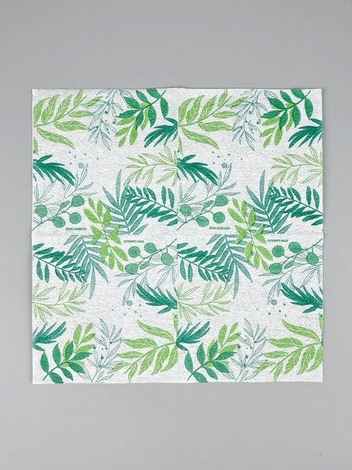 Цена за 3 шт. Салфетки бумажные однослойные «Узоры природы», 24×24 см, 50 шт.