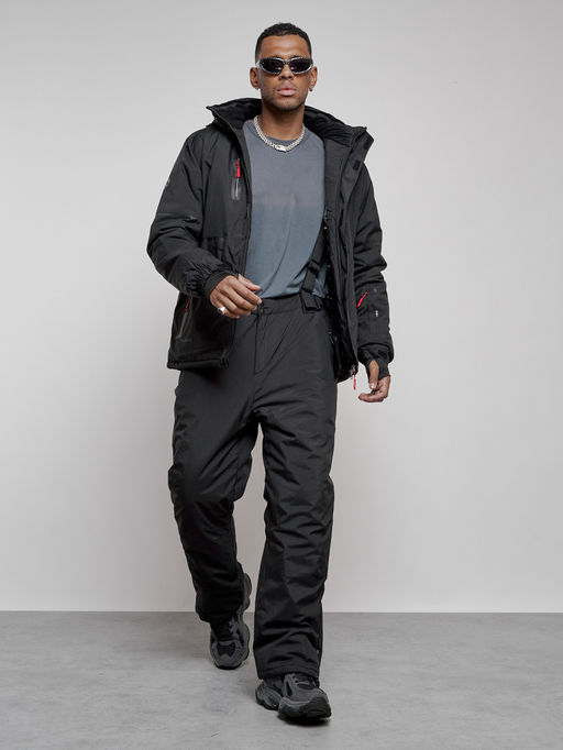 Горнолыжный костюм мужской зимний черного цвета 6306Ch - Leifensh фото 16