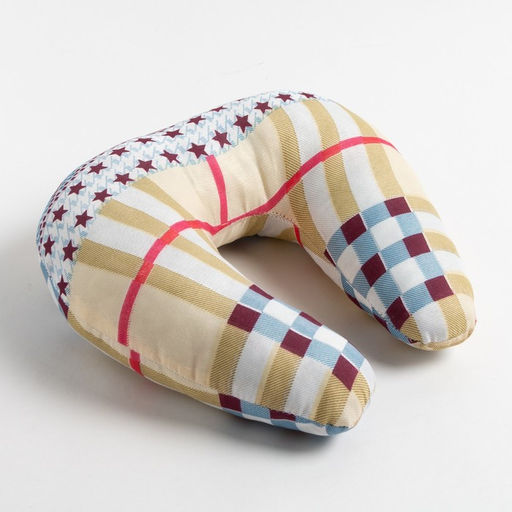 Подушка Подкова 35х35 см, МИКС, холофайбер,п/э 100% - Vesta фото 3