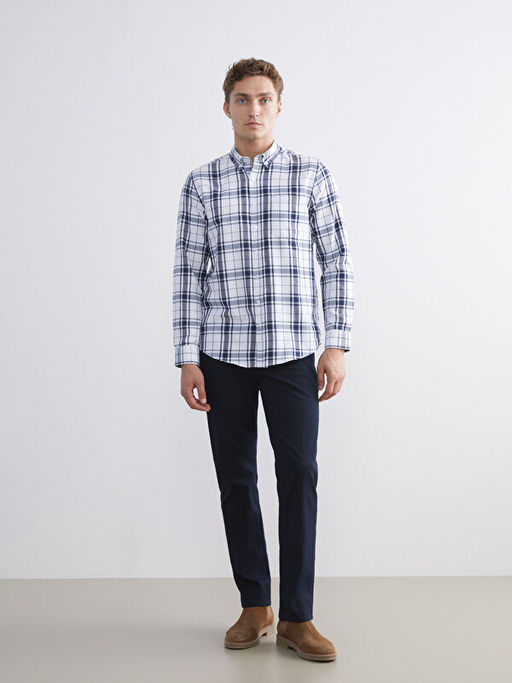 Regular Fit Uzun Kollu Ekose Arm?rl? Erkek G?mlek