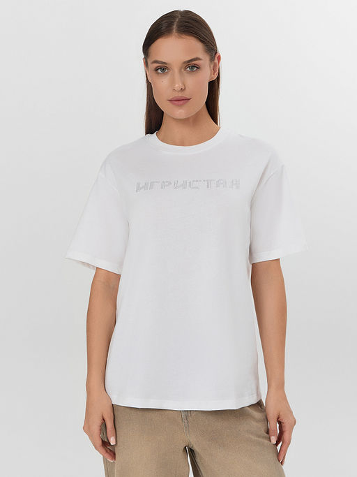 Футболка женская белая с надписью Игристая