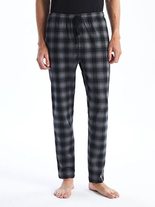 Standart Kal?p Ekose Erkek Pijama Alt