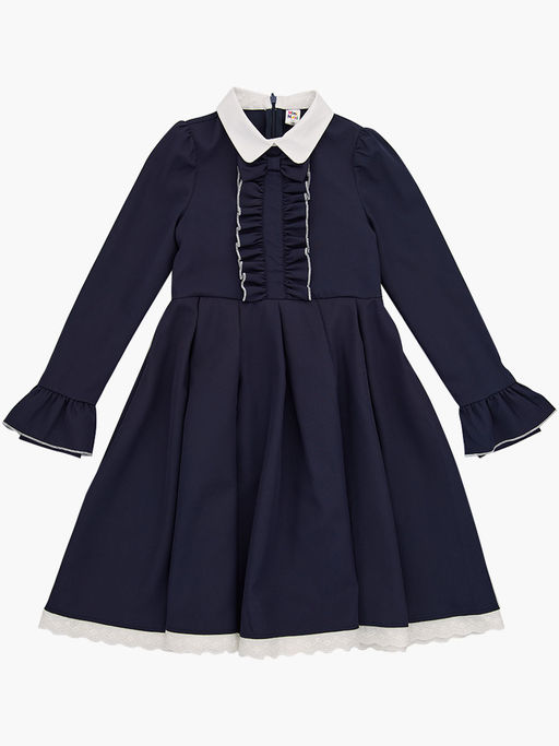 Платье для девочки в школу синее нарядное UD 7658 т.синий - Mini maxi фото 5