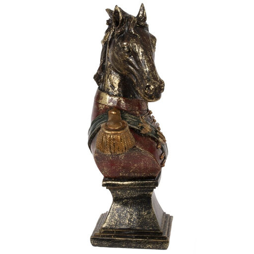 Фигурка декоративная "Бюст лошади", L13 W8 H24 см