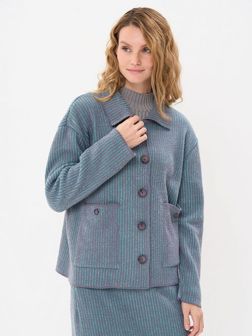 Костюм женский 5242-5070. 6400193/342 базальт/ментол