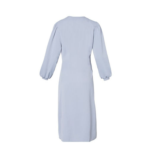 Платье женское миди MIST plus-size, серо-голубое, размер 58