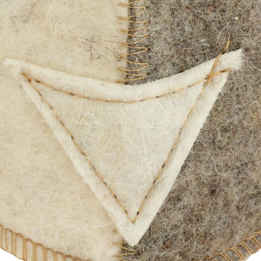 Шапка для бани и сауны «Шлем викинга», полиэфир, шерсть, «Добропаровъ»