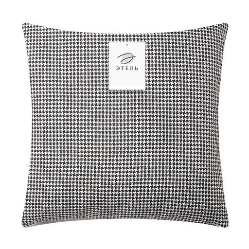 Чехол на подушку Этель тренд 45*45 см, черный  фото 4