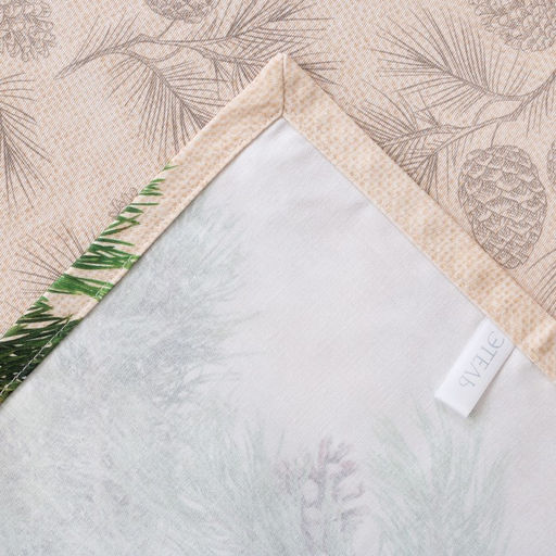 Скатерть Этель Еловые ветви 110х148 см, 100% хлопок, саржа 190 гр/м2  фото 4