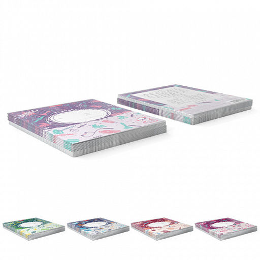 Цена за 10 шт. Тетрадь школьная ученическая ErichKrause Cosmic Trash, 24 листа, линейка (в плёнке по 10 шт.)_MIX-PACK