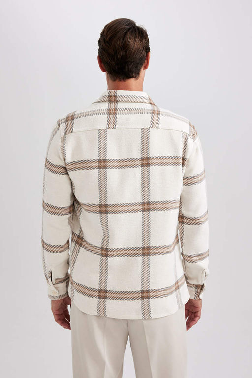 Рубашка с длинным рукавом в современном стиле - Defacto фото 7