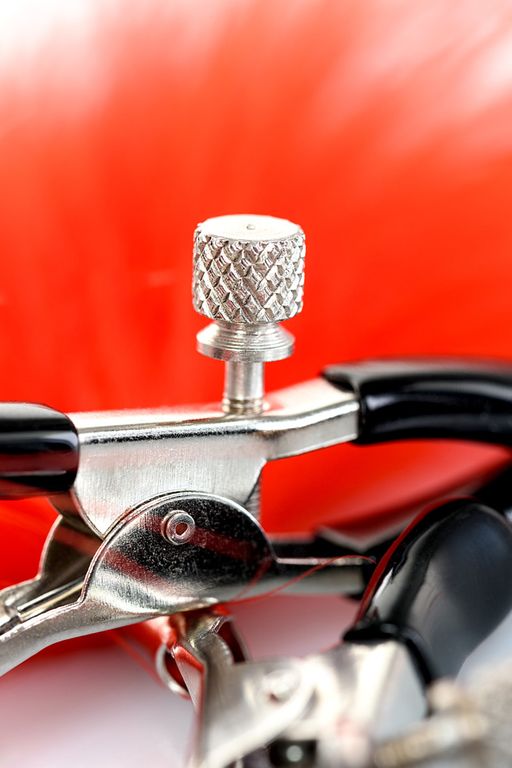 Зажимы для сосков TOYFA Theatre, металл, красный