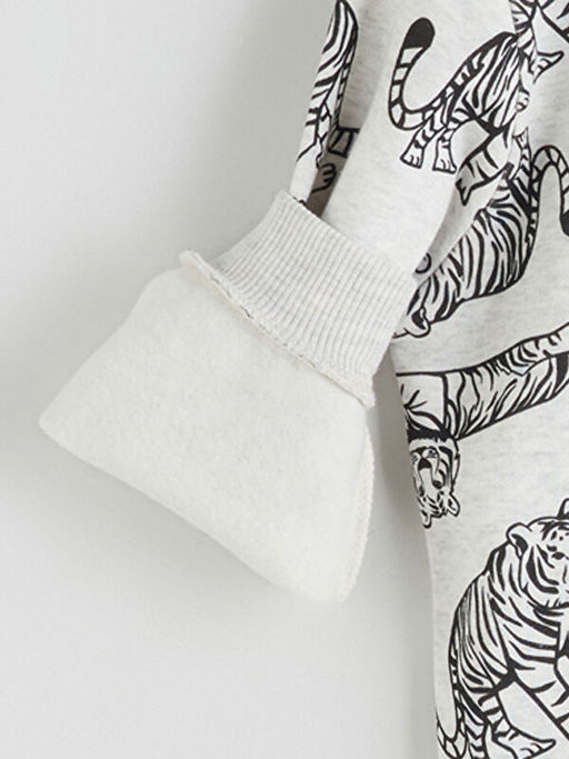 Bask?l? Erkek ?ocuk Sweatshirt
