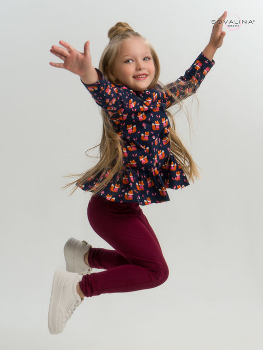 Костюм Алиса лисята на синем-марсала - Sovalina фото 21