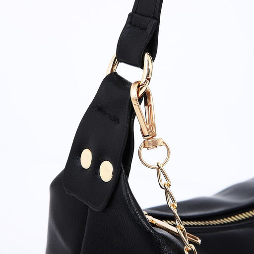 Сумка-багет на молнии, цвет чёрный - Simaland фото 5