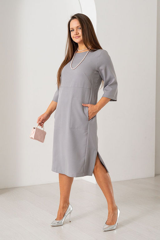 Платье А-3571 серый - Angelika фото 3