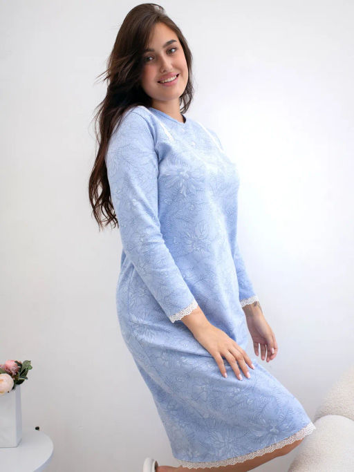 Сорочка женская Нина Голубой - Modamica фото 18