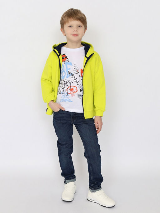 CRB wear/CSKB 63744-36-391 Толстовка для мальчика,лайм/Ex.Cherubino фото 3