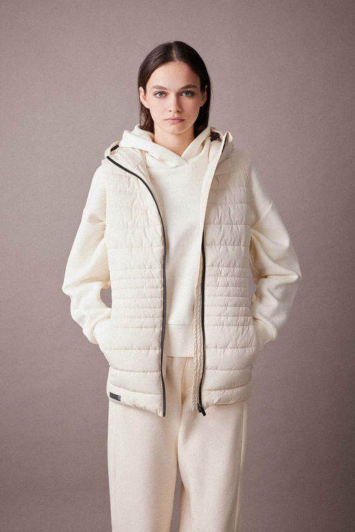 Водоотталкивающий надувной жилет с капюшоном DeFactoFit для спортсменов узкого кроя  фото 4