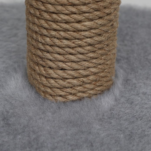 Дом для кошек с когтеточкой, с лежаком, круглый, 35 х 35 х 70 см, серый - Simaland фото 5
