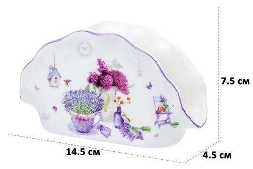 Салфетница 14,5*4,5*7,5 см Лаванда NEW BONE CHINA - Elan gallery фото 5
