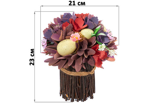 Цветочная композиция 21*21*23 см, Весенний сад - Elan gallery фото 2