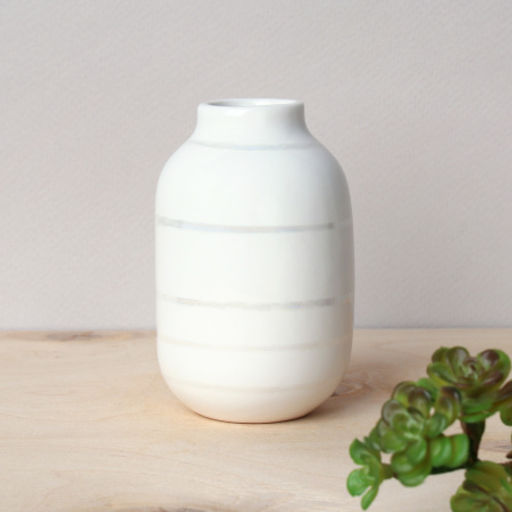 Цена за 1 шт. Ваза 8 см d=2.5(5)см белая / FRE-102 / 2 сорт - Галеонтрейд фото 4