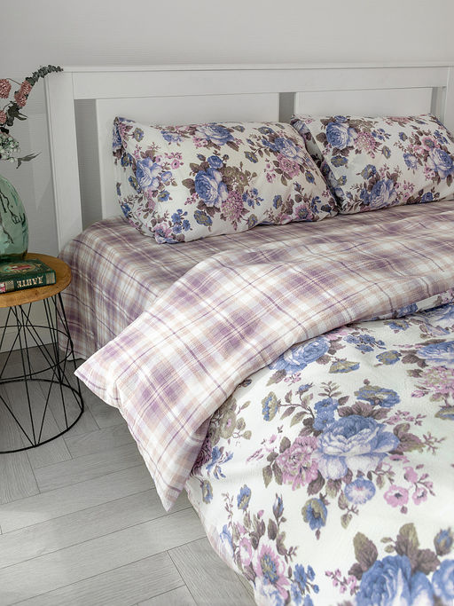 Комплект постельного белья 2-спальный фиолетовый бязь