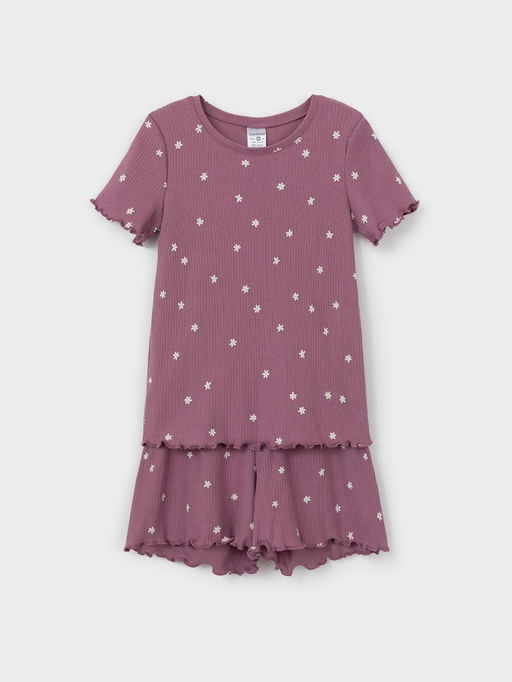 К 1652/темная орхидея,поле с ромашками пижама для дев - Crockid фото 2