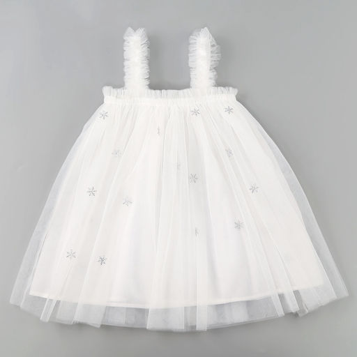 Карнавальный костюм новогодний «Снежинка», платье, ободок, рост 116-122 см