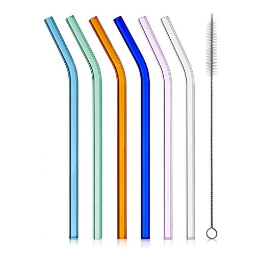 Набор из 6-ти многоразовых трубочек для напитков Walmer Cocktail Color, цвет разноцветный  фото 2