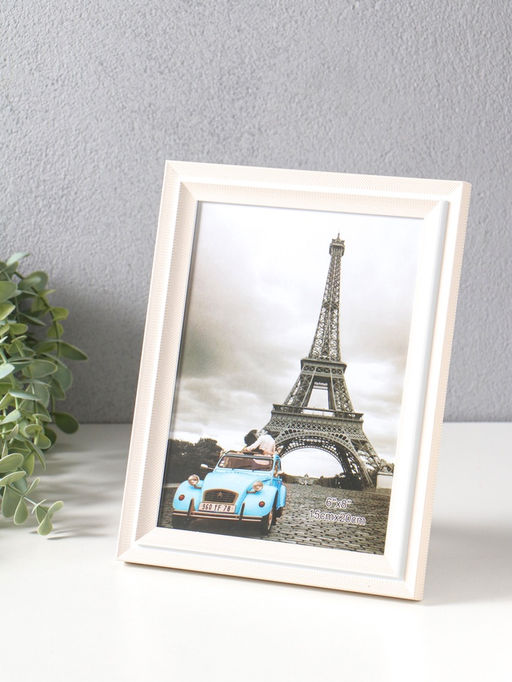 Фоторамка пластик 15х20 см "Остин" бело-бежевый 23,5х18,5х1,5 см