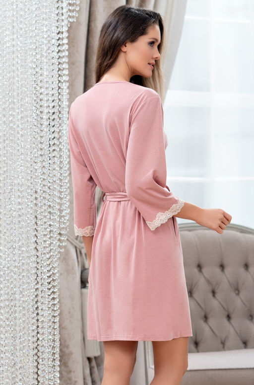 Короткий запашной халат Mia-Amore с рукавами длиной  фото 7