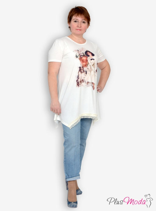 Туника Модель №28 размеры 52-72 - Plusmoda фото 2