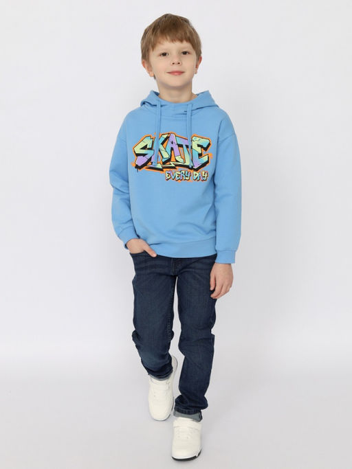 CRB wear/CSKB 63743-43-391 Толстовка для мальчика,голубой/Ex.Cherubino фото 2