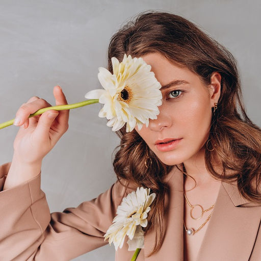 Серьги металл Кольца с цепью, цвет золото - Queen fair фото 3