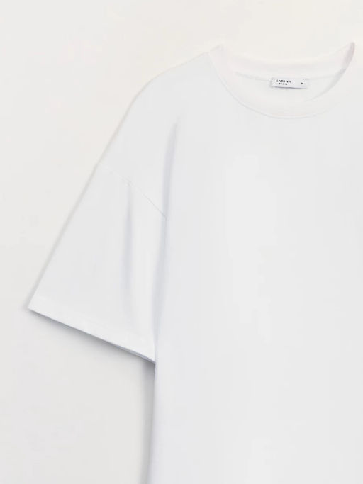 Базовая футболка оверсайз из хлопка OVERSIZE0526-1 / Zarina