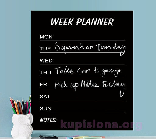 Самоклеющаяся пленка Week planner