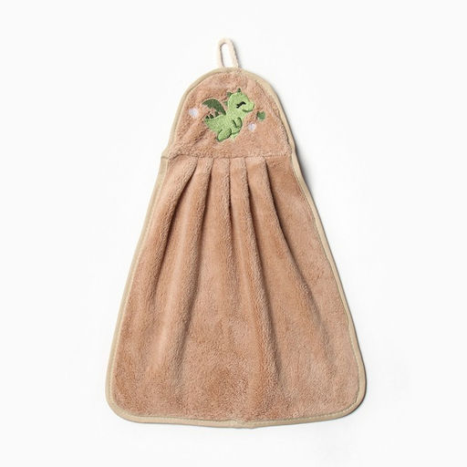 Салфетка декоративная Доляна Летящий дракончик 25х34 см, 280 г/м2 микрофибра, 100% п/э фото 2