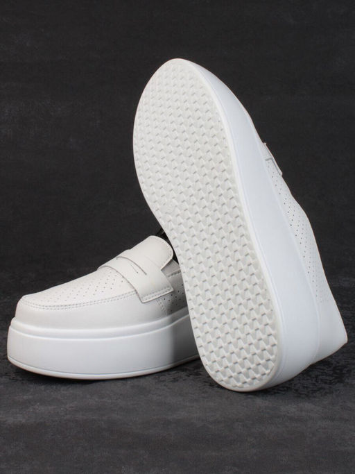 03-SD13-1D WHITE Полуботинки женские (натуральная кожа)