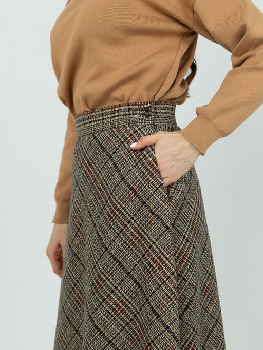 юбка А-силуэта в составе шерсть - Трика фото 6
