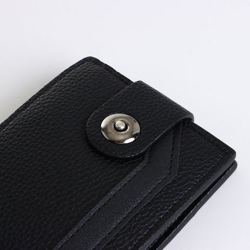 Портмоне мужское на магните, чёрное