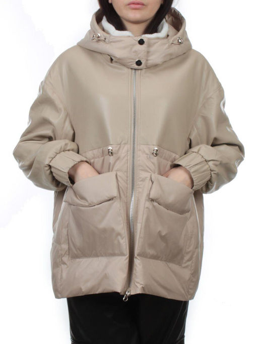 H24-210 BEIGE Куртка демисезонная женская (100 гр. холлофайбер) - Fashion фото 3