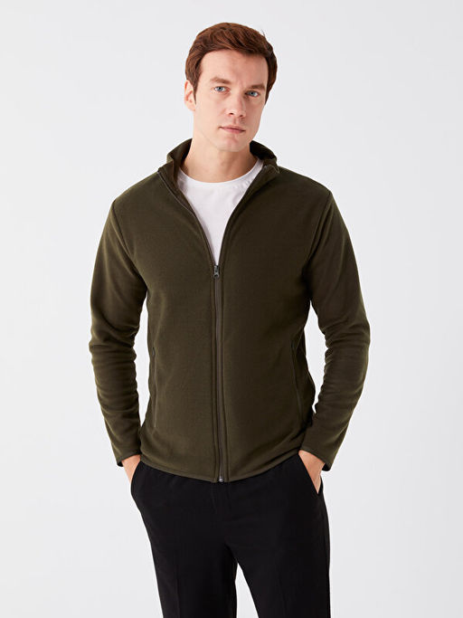 Dik Yaka Uzun Kollu Erkek Polar H?rka