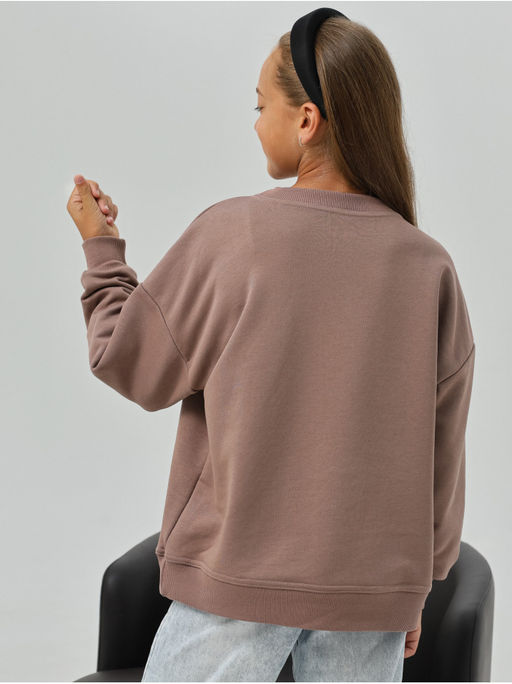 Свитшот Форвард Какао Девочка - София фото 7