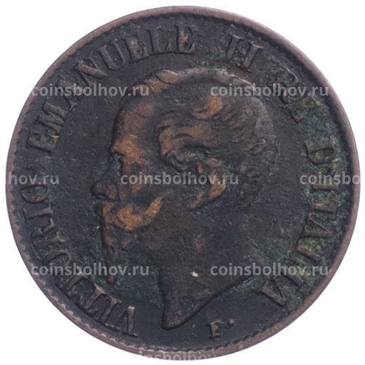 Монета 1 чентезимо 1861 года M Италия