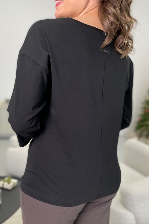 Джемпер Rumoda 2086 черный+бронза  фото 4