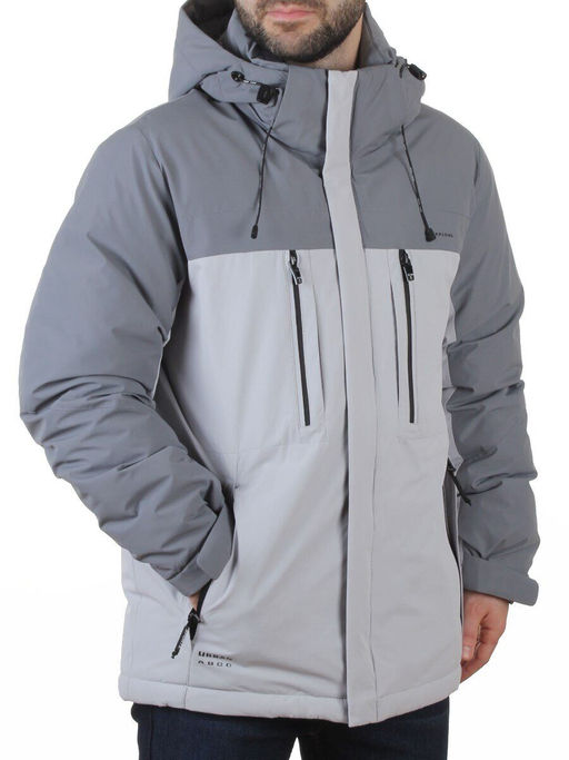 D6594 LT. GRAY/GRAY Куртка мужская зимняя (200 гр. холлофайбер)