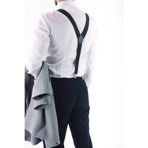 Подтяжки взрослые, ширина 3,5 см, цвет тёмно-серый - Simaland фото 2