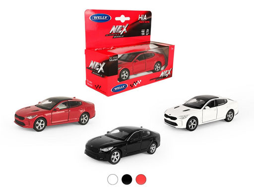Welly. Машинка 1:38 "KIA Stinger", металл, пруж. мех., цв. в ассорт. арт.43759W